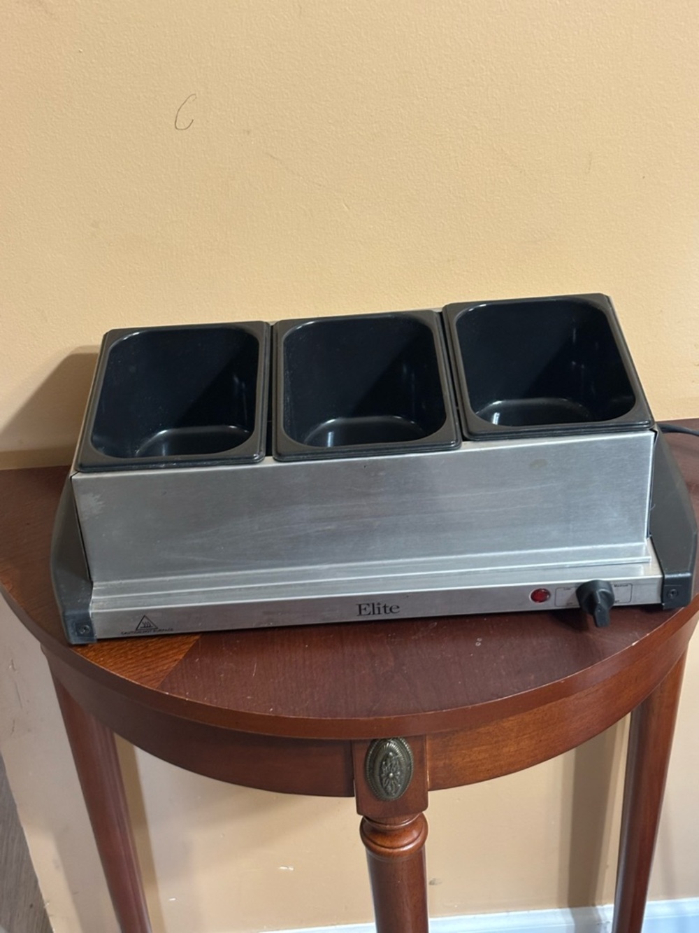 Stainless Steel 3-Compartment Buffet Server - Brushed Finish - Picture 5 of 8